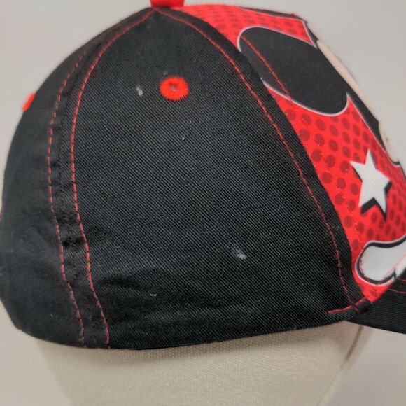 Disney Mickey Mouse Boy's Snapback Hat Black Red OSFA Graphic Logo - Picture 5 of 9